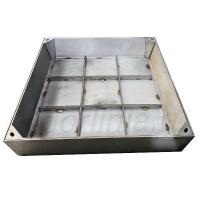 Люк под брусчатку Проспект-СН из нержавейки AISI 304 3мм съемный с крюками